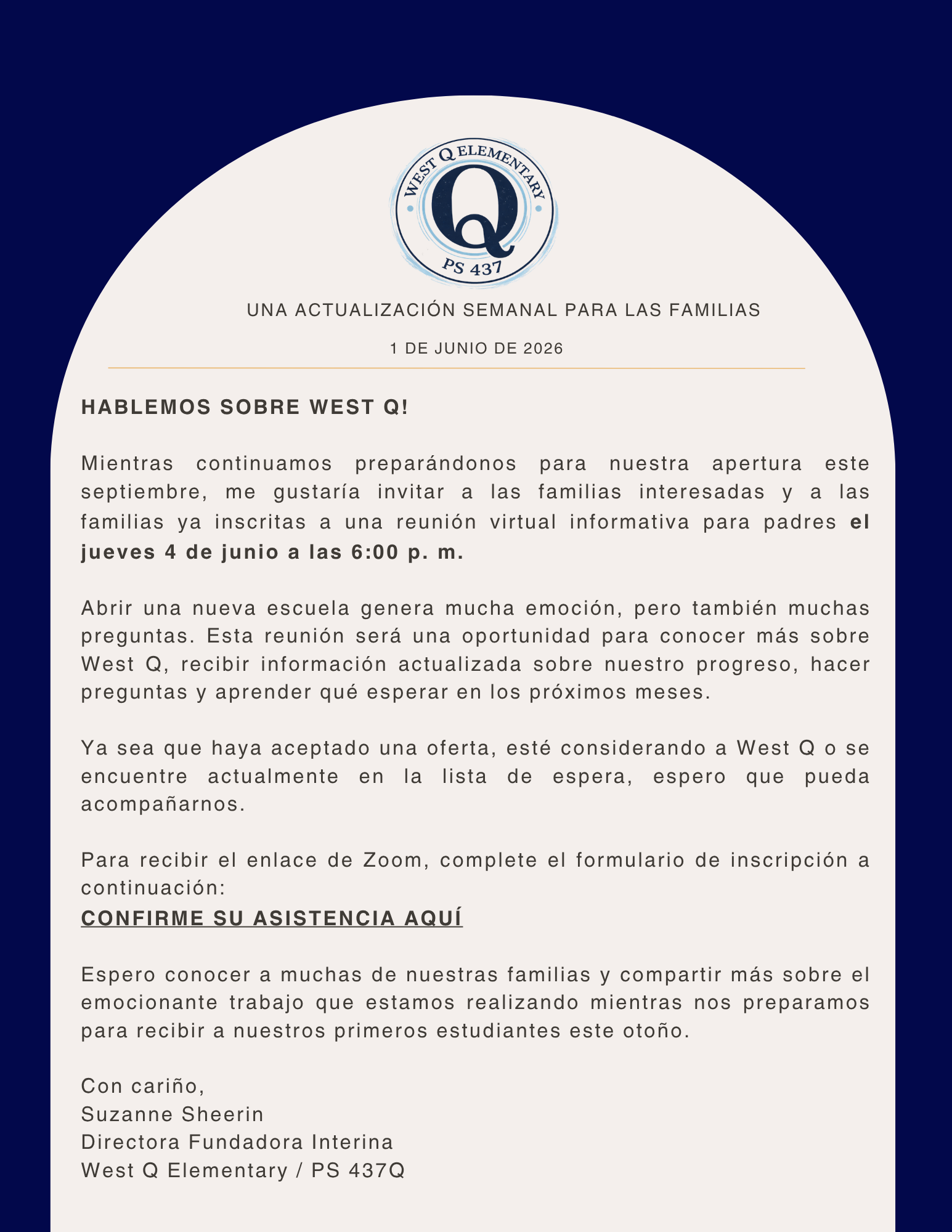 Hoja Informativa 06/01/2026, boletín original como imagen